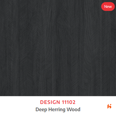 Merino Laminate - 11102 - Deep Herring Wood - 1mm 8ft x 4ft