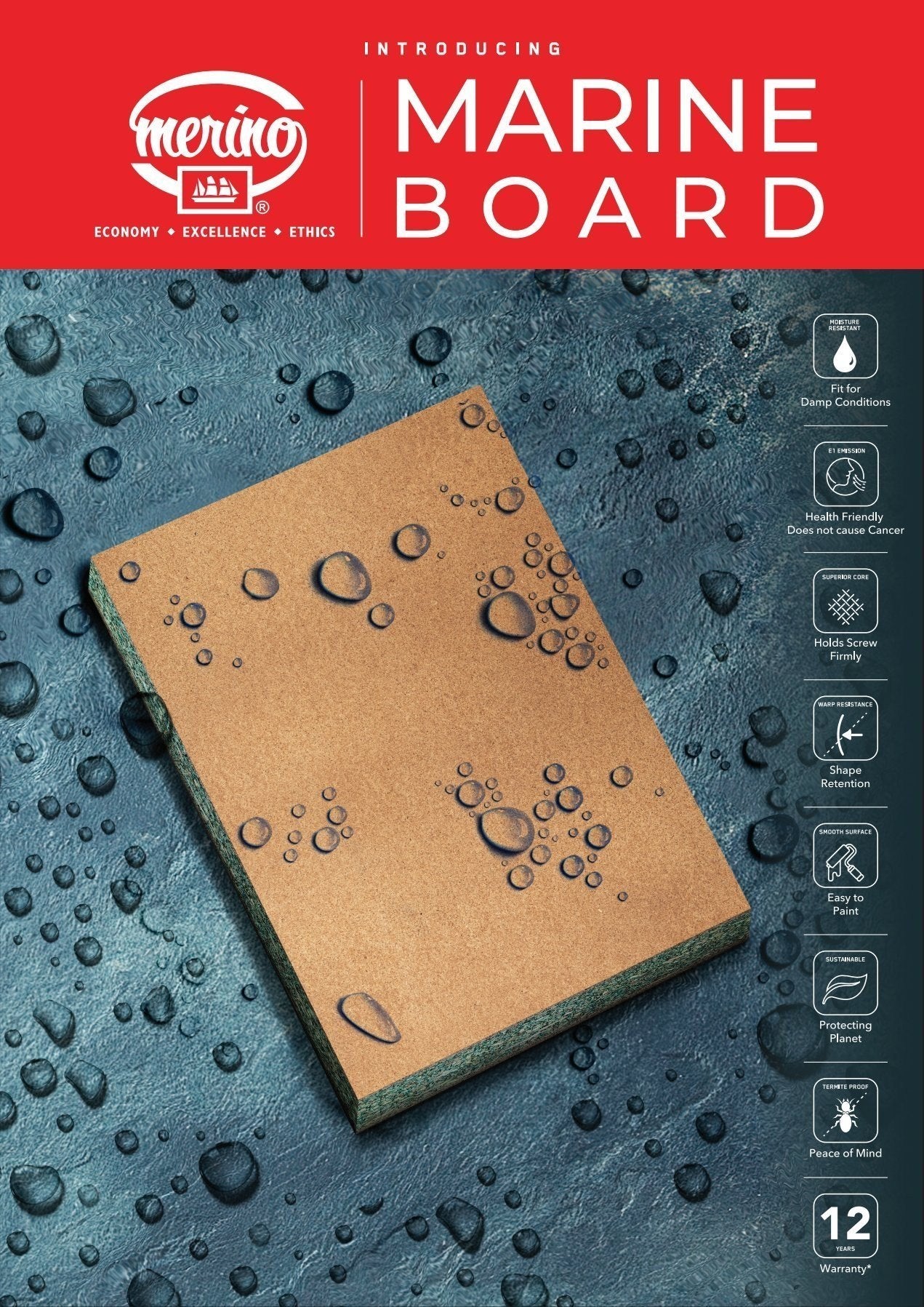Merino Marine Board - 8ftx4ft