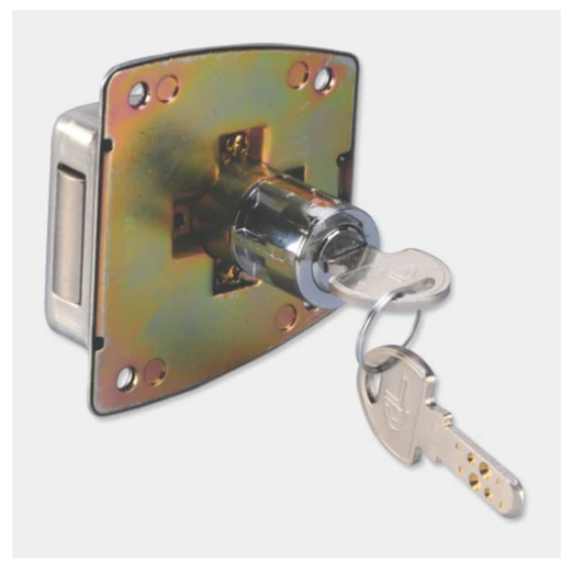 Ebco Cupboard Lock with Dimple Keys (P-SRC-23D)