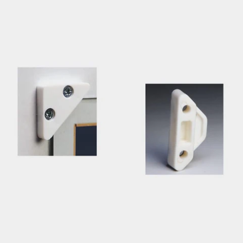 Ebco Glass Side Holder - Ivory - GSH-1