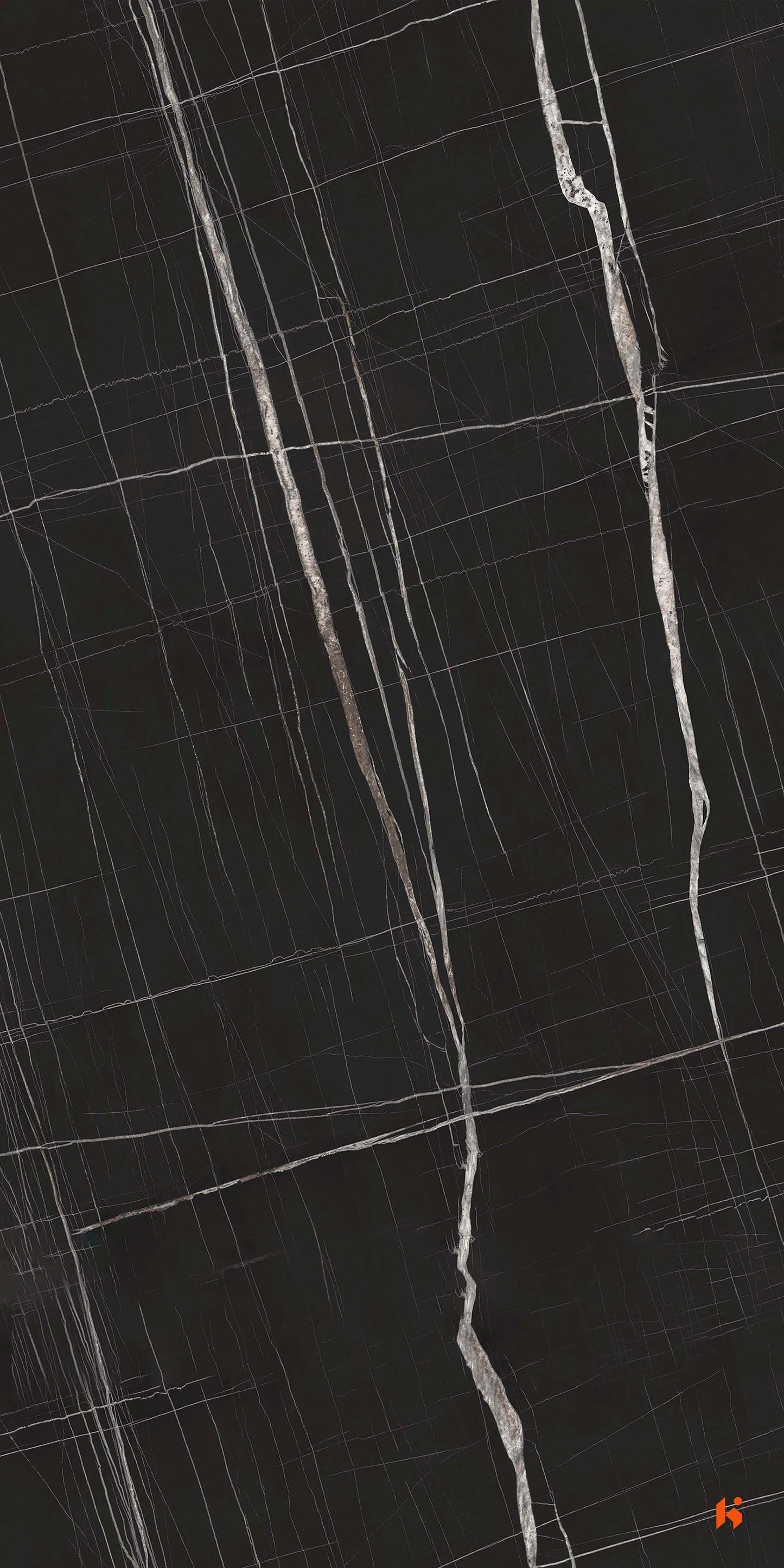 Merino Luvih Laminate - 37305 - Marquina Marble - 1.2mm 8ftx4ft