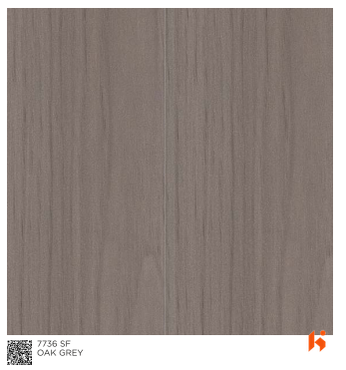 Virgo ABCO 0.8mm Laminates - 7736 - Oak Grey