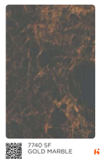 Virgo ABCO 0.8mm Laminates - 7740 - Gold Marble