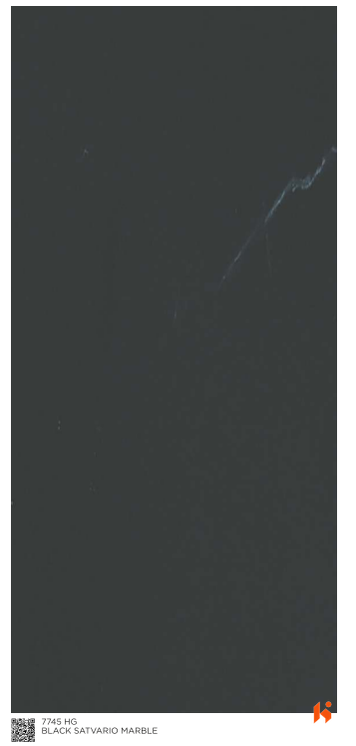 Virgo ABCO 0.8mm Laminates - 7745 - Black Satvario Marble