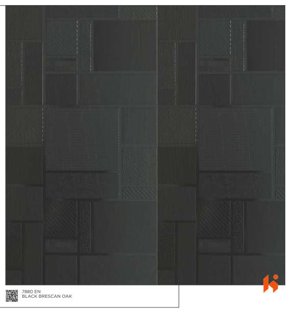 Virgo ABCO 0.8mm Laminates - 7880 - Black Brescan Oak