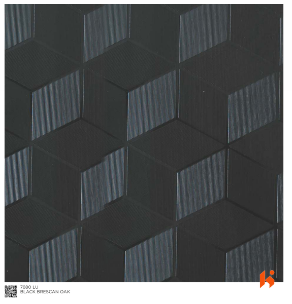 Virgo ABCO 0.8mm Laminates - 7880 - Black Brescan Oak