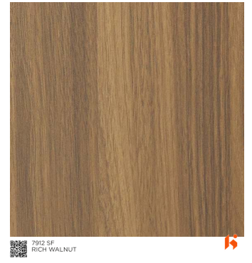 Virgo ABCO 0.8mm Laminates - 7912 - Rich Walnut