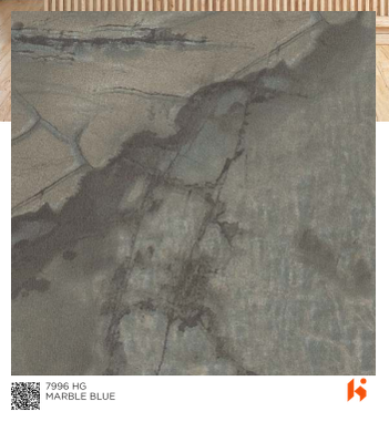 Virgo ABCO 0.8mm Laminates - 7996 - Marble Blue