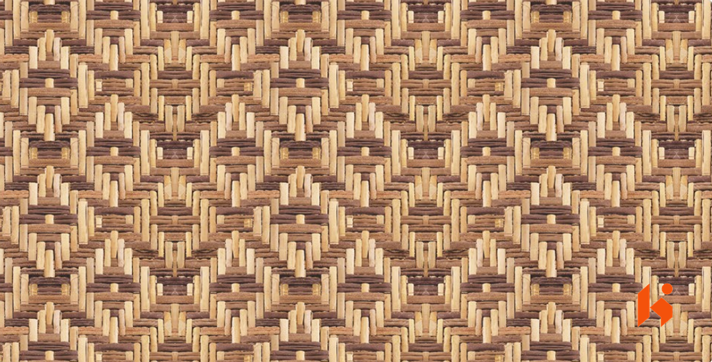 Brown Paper - Cane Laminate - DG-167 A-118 - Criss Cross Cane