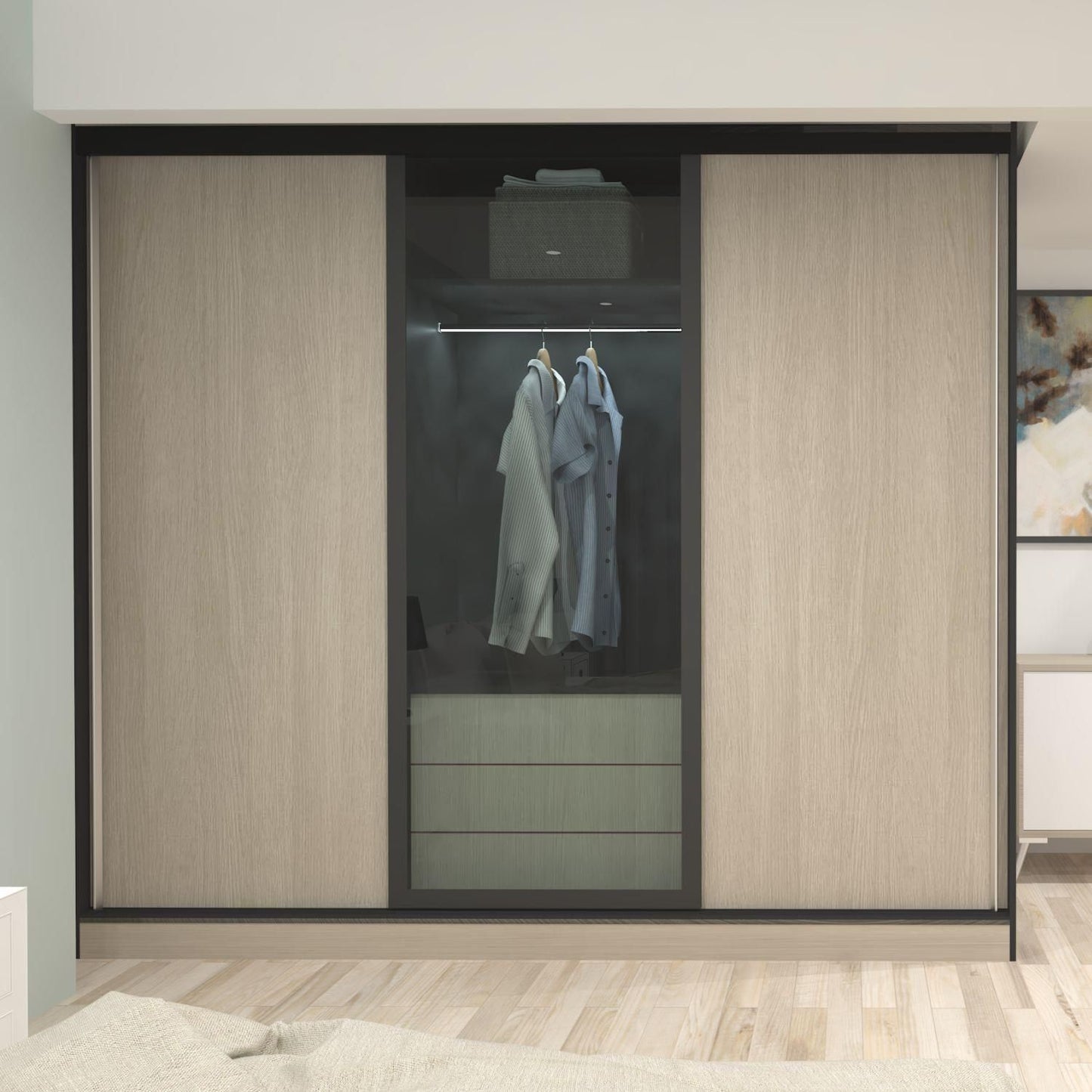 Hettich SlideLine 18 Inset Sliding System Without Track