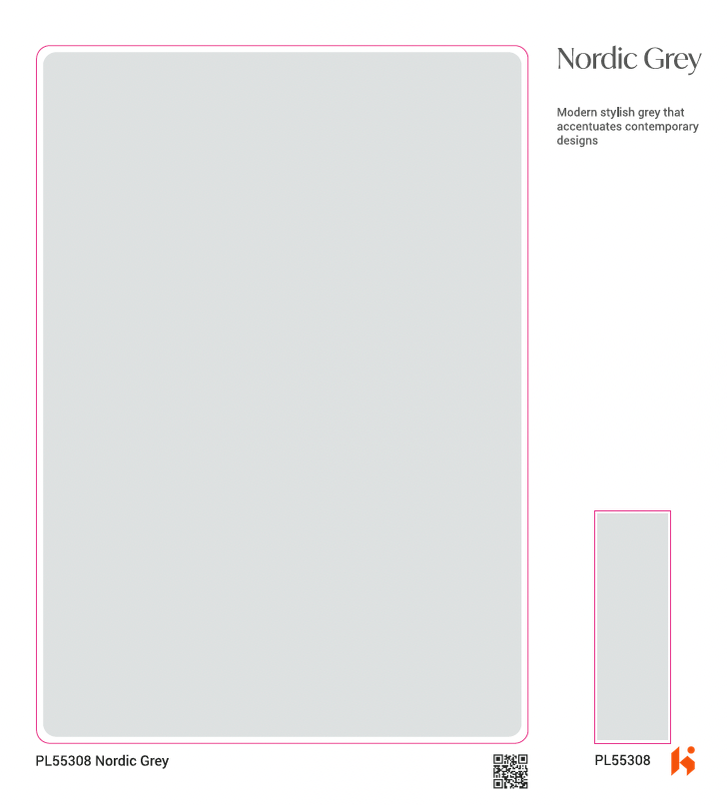 Merino Acrolam - PL 55308 - Nordic Grey (Acrylic Laminate)