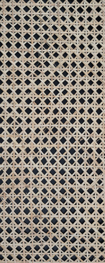 Rattanex Cane Webbing - Diamond Natural Dark