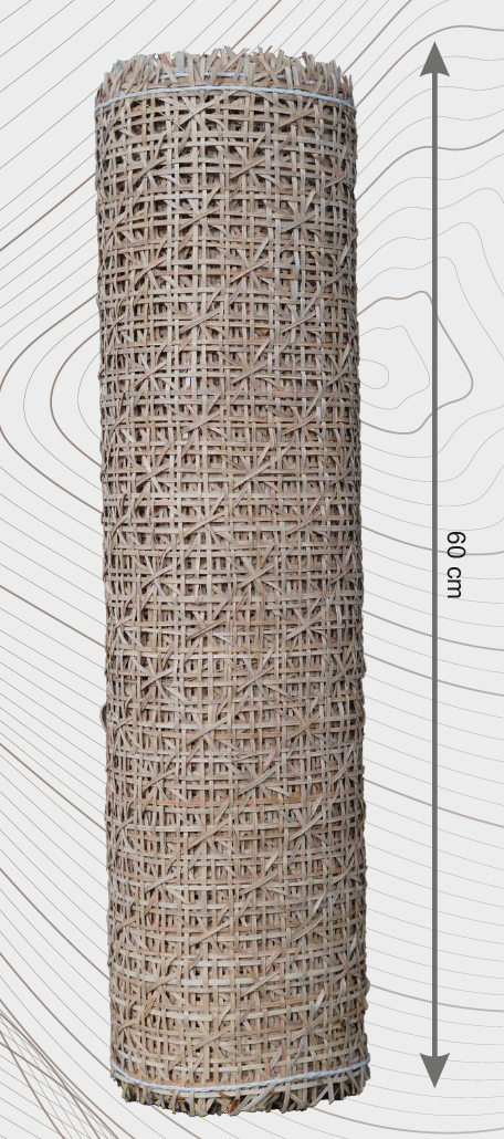 Rattanex Cane Webbing - Flower Natural Brown