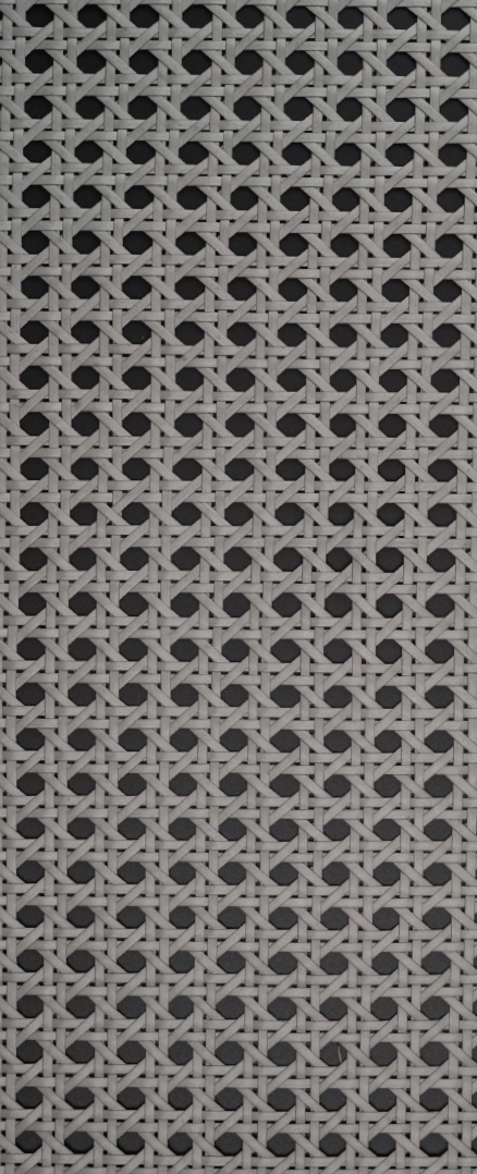 Rattanex Cane Webbing - Star PVC Grey