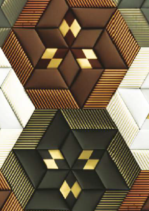 Virgo Croma Plus 0.8 laminates - DG 2204 - Gold Lather Puzzle