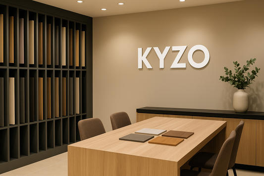 Elegant laminate showroom interior