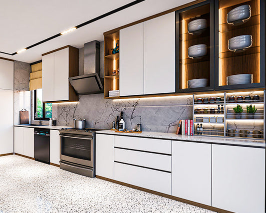 Plywood in Modular Indian Kitchen Design