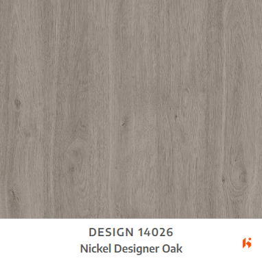 Merino Laminate - 14026 - Nickel Designer Oak - 1mm 8ft x 4ft