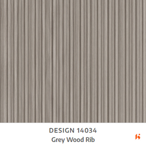 Merino Laminate - 14034 - Grey Wood Rib - 1mm 8ft x 4ft