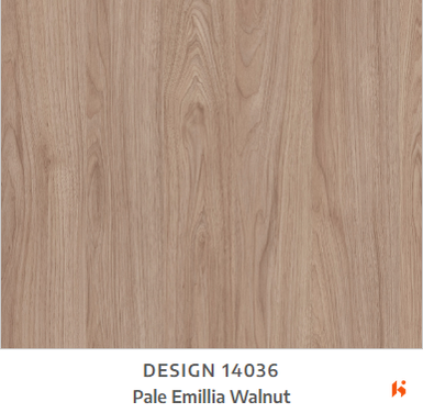 Merino Laminate - 14036 - Pale Emillia Walnut - 1mm 8ft x 4ft