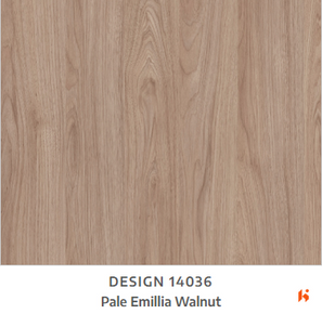 Merino Laminate - 14036 - Pale Emillia Walnut - 1mm 8ft x 4ft