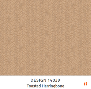 Merino Laminate - 14039 - Toasted Herringbone - 1mm 8ft x 4ft