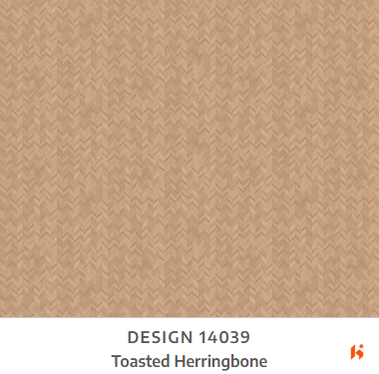 Merino Laminate - 14039 - Toasted Herringbone - 1mm 8ft x 4ft