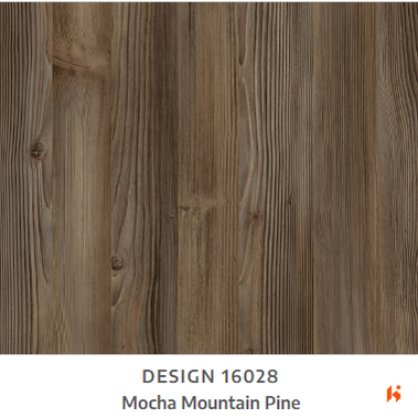 Merino Laminate - 16028 - Mocha Mountain Pine - 1mm 8ft x 4ft