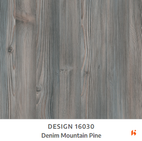 Merino Laminate - 16030 - Denim Mountain Pine - 1mm 8ft x 4ft