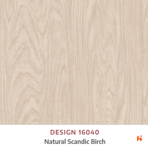 Merino Laminate - 16040 - Natural Scandic Birch - 1mm 8ft x 4ft