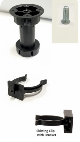 Ebco Q Plinth 100mm Without Screw (Per Pc) - Q-PF100-WO