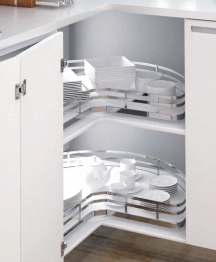 Hettich Cargo 3/4 Carousel M 2 Shelves 1 Round