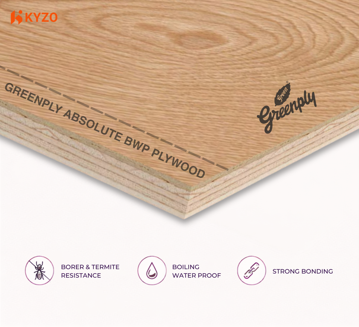 Greenply Absolute BWP Plywood 16mm 8ftx4ft