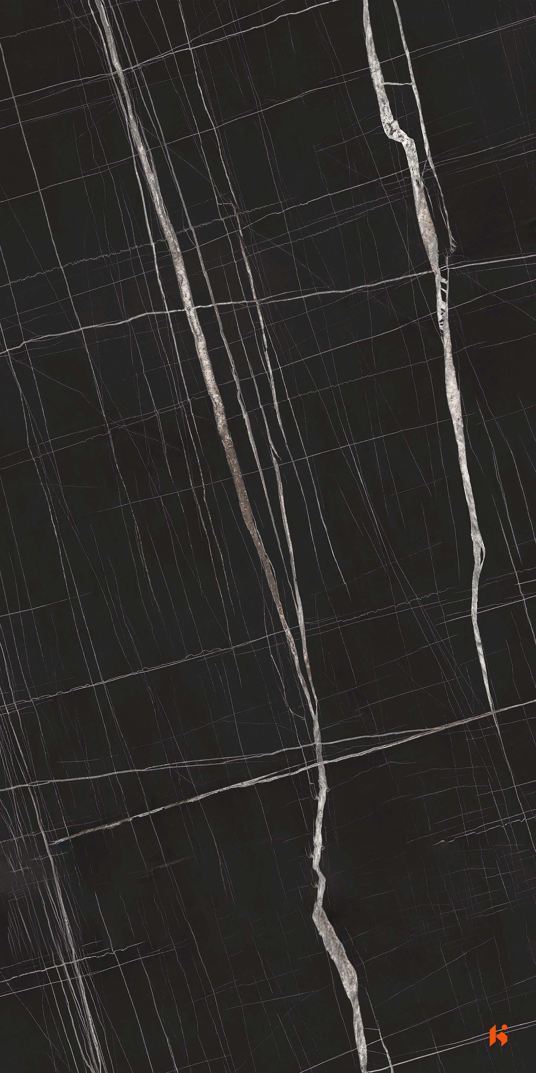 Merino Luvih Laminate - 37305 - Marquina Marble  - 1.2mm 8ftx4ft
