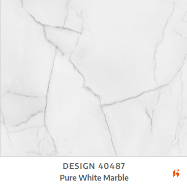Merino Laminate - 40487 - Pure White Marble - 1mm 8ft x 4ft