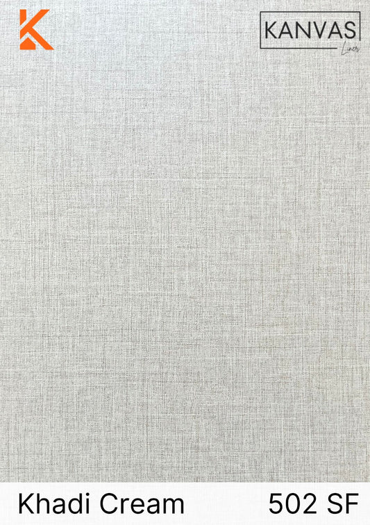 Kanvas Liner Laminate - Khadi Cream 502 SF 0.72mm 8ftx4ft