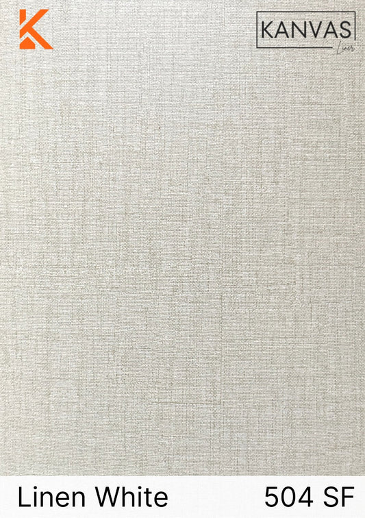 Kanvas Liner Laminate - Linen White 504 SF 8ftx4ft 0.72mm