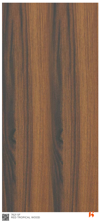 Virgo ABCO 0.8mm Laminates - 7621 - Red Tropical Wood
