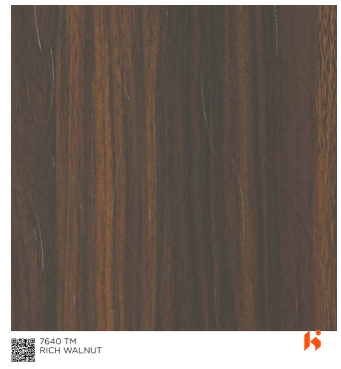 Virgo ABCO 0.8mm Laminates - 7640 - Rich Walnut