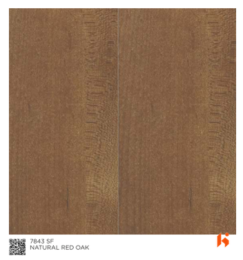 Virgo ABCO 0.8mm Laminates - 7843 - Natural Red Oak