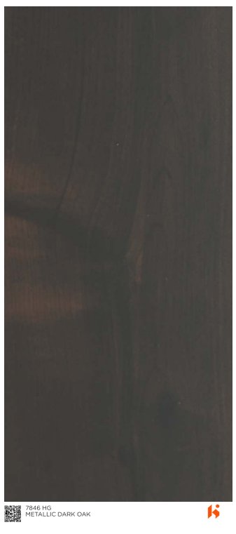 Virgo ABCO 0.8mm Laminates - 7846 - Metallic Dark Oak