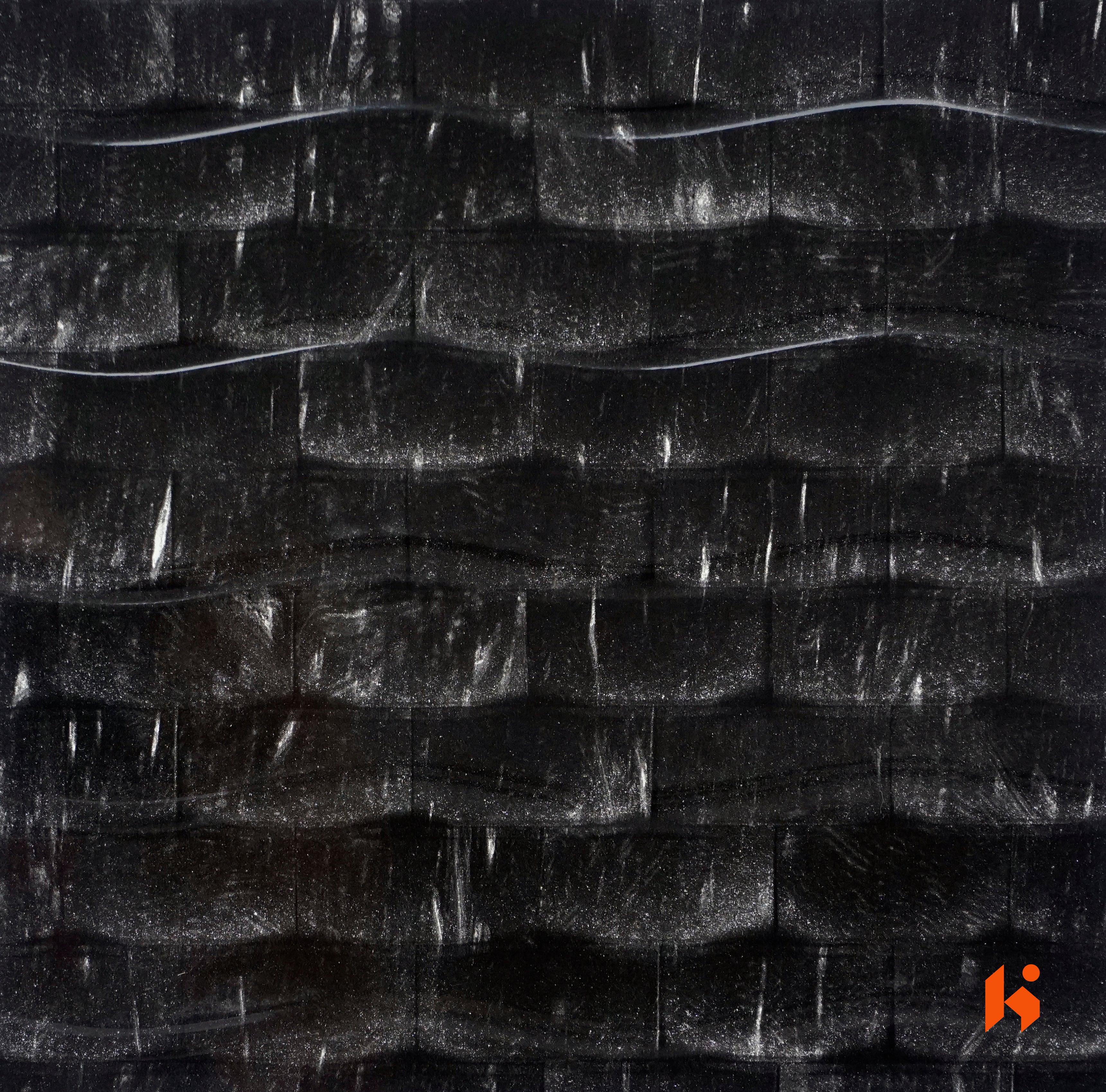 Saket 0.8mm Laminates - 808 - 3D Brick- Black