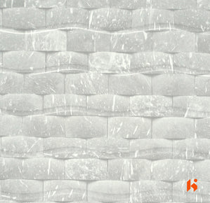 Saket 0.8mm Laminates - 809 - 3D Brick-White