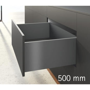 Hettich AvanTech (Slim Tandem) - 500 mm, H251 mm, Anthracite