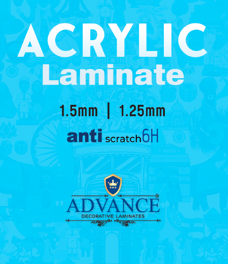 Advance Acrylic - White Strips - 4101 - 1.5mm 8ft x 4ft