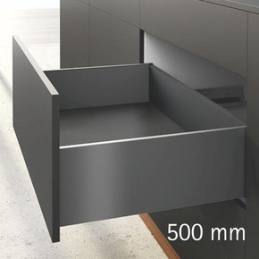 Hettich AvanTech (Slim Tandem) - 500 mm, H187 mm, Anthracite