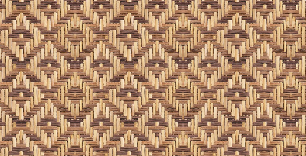 Brown Paper - Cane Laminate - DG-167 A-118 - Criss Cross Cane