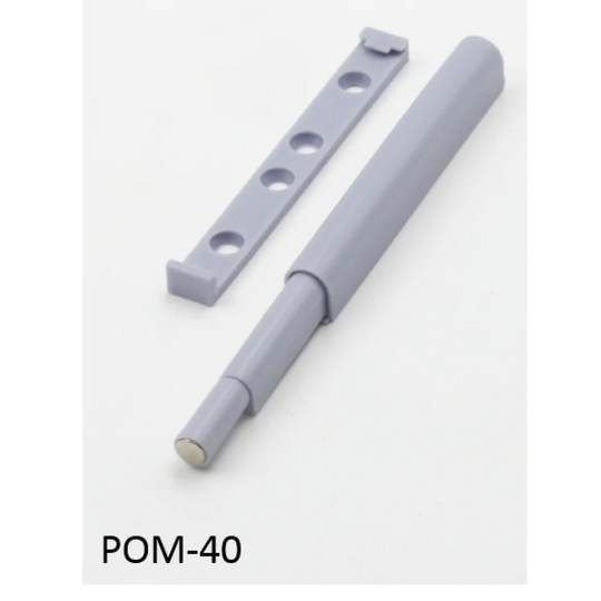 Ebco Push Open Fitting Magnetic - Stroke 40mm Grey (Per Pc)