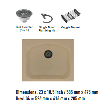 Franke Eurodomo Italica Quartz Sinks- 23x19