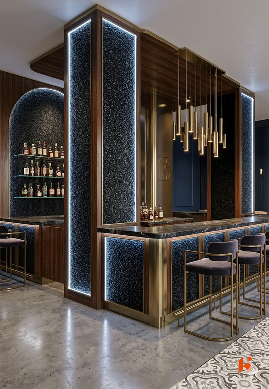 Saket 0.8mm Laminates - 752 - Black Sparkle